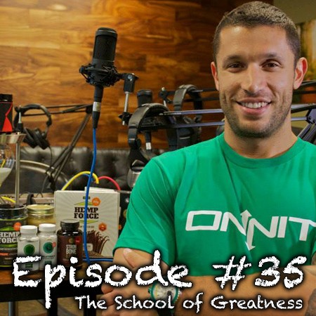 Aubrey Marcus on the School of Greatness podcast with Lewis Howes 